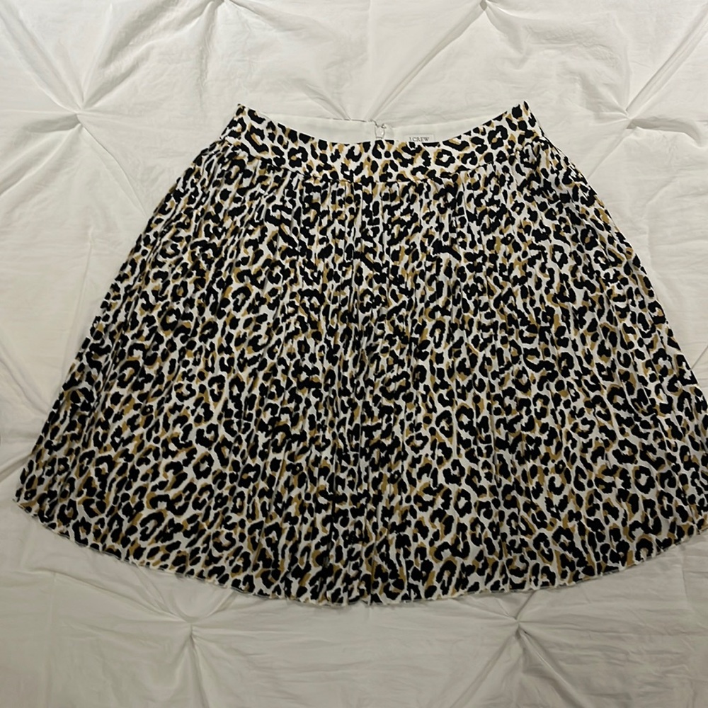 Leopard Print J Crew Skirt